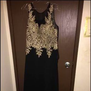 Black and Gold Dress